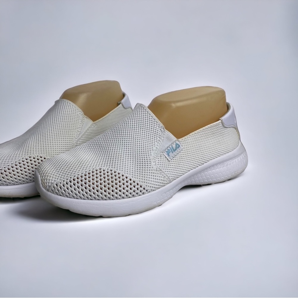 Fila White Slip On Tennis Shoes